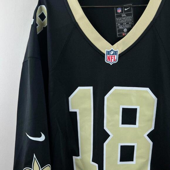 Nike Spencer Rattler #18 New Orleans Saints Black NFL Jersey Size 5XL NWOT! - Picture 8 of 8